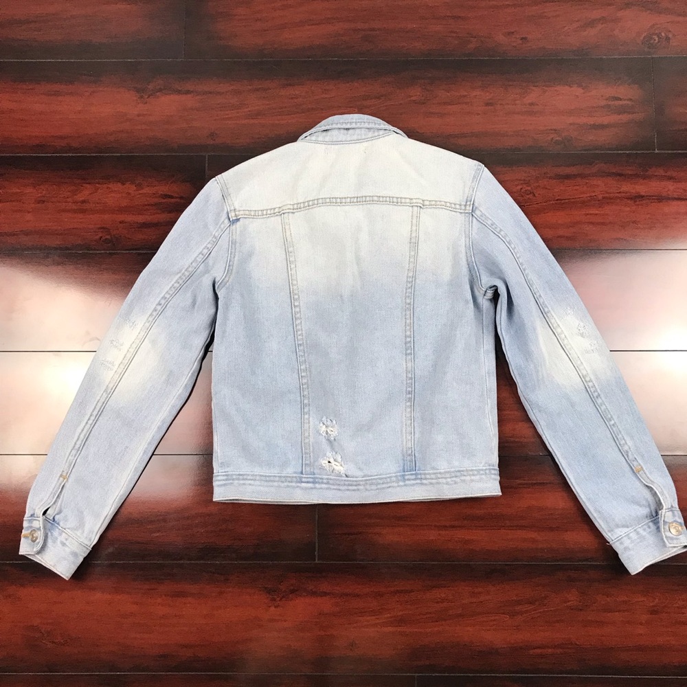 Brandy Melville Jean Denim Distressed Alien Jacket - Picture 4 of 8